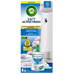 Освіжувач повітря Air Wick Active Fresh Автоматичний Ранкова свіжість та квіти орхідеї 228 мл (5908252018284)