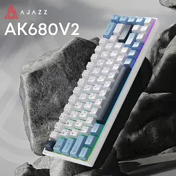 Клавіатура Ajazz AK680 V2 Ice Island Magnetic Switch USB UA Gray/Black (AK680-V2-I-GB) - мініатюра 4
