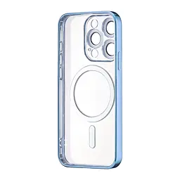 Чохол Ductil Metallic Edge with MagSafe (Protected Camera & Lens) iPhone 15 Pro Light Blue - мініатюра 3