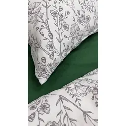 Наволочка Ecotton Зимова колекція Super Soft White/ Black Фланель 50х70 см (25545) - мініатюра 2