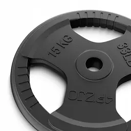 Диск металевий 4FIZJO 2 x 15 кг 26 мм Black (P-5905973401371) - мініатюра 4