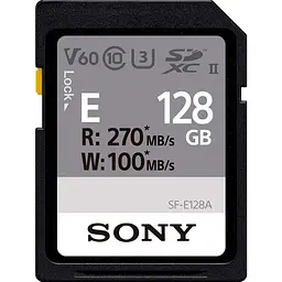 Карта пам'яті Sony SDXC Entry 128GB C10 UHS-II U3 V60 (SFE128A.ET4) [100451]