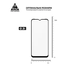 Захисне скло на Samsung Galaxy A14 5G (A146)/A14 4G (A145) з олеофобним покриттям, Pro, повне проклеювання, антистатичний і пиловідштовхуючий шар, 9H, самоклеючеся, 2.5D, на весь екран, антистатичний клей, ArmorStandart (ARM66206) - мініатюра 3