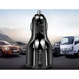 Автомобильное зарядное устройство DK 5USB Quick Charge 3.0 75W (BK-359) black - мініатюра 9