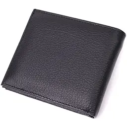Гаманець середнього розміру з оригінальною монетницею ST Leather 22458 чорний - мініатюра 2