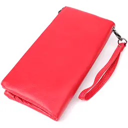 Жіночий шкіряний гаманець на три відділення ST Leather 20,5х10,5х3 см acs0029669 - мініатюра 2