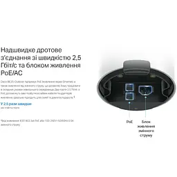 Система WiFi-Mesh зовнішня TP-Link Deco BE25 BE5000 2x2.5GE LAN/WAN 1 модуль - мініатюра 13