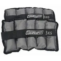 Обтяжувачі EasyFit 2 х 3 кг для ніг та рук з металом (EF-AWTМ-300)
