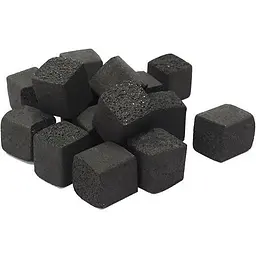 Вугілля Coco Square для кальяну кокосовий квадрат 40мм 1шт куб (10531) - мініатюра 3