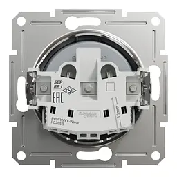Розетка Schneider Electric ASFORA без заземлення сталь (EPH3000162) - мініатюра 8