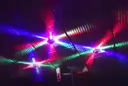 LED прибор HOT TOP WALLSUN 48 цветных мигающих по кругу лучей - мініатюра 5