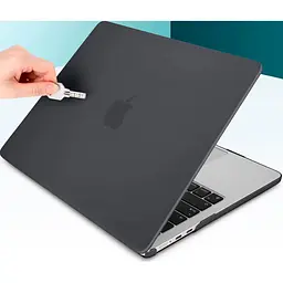 Пластикова накладка (верх та низ) HardShell Case для Apple MacBook Air 15.3` M2 A2941 2023 Matte Grey [98201] - мініатюра 2