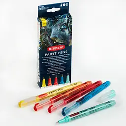 Набір кольорових ручок Derwent Paint Pen Palette №1 5 шт.   - мініатюра 4