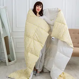 Ковдра пухова MirSon Karmen №1855 Bio-Blue, 90% пух, євростандарт, 220x200, блакитна (2200003014273) - мініатюра 31