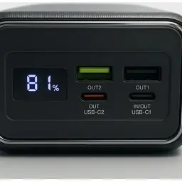 Батарея універсальна GEAR 50000mAh, PD/22.5W, black (SP05) - мініатюра 3