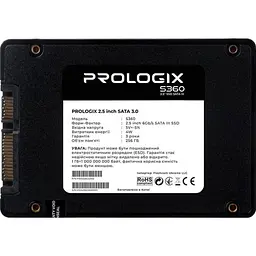 SSD накопичувач Prologix S360 256GB [PRO256GS360] [119339] - мініатюра 2
