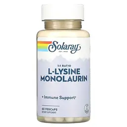 Монолаурин L-Lysine Monolaurin 60 капсул Solaray vit0005337