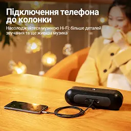Аудіокабель для гарнітури Vention 1,5 м AUX штекери TRRS 3,5 мм на обох кінцях передавання аудіо та мікрофонного сигналу для мікрофона потрібна сумісність TRRS на обох пристроях бавовняне обплетення сірий (BAQHG) - мініатюра 7