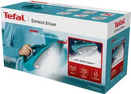 Праска Tefal Express Steam, 2500Вт, 270мл, паровий удар -200гр, постійна пара - 45гр, керамічна підошва teh0016242 - мініатюра 6