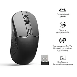 Миша бездротова Keychron M3 WL Black (M3-A23) - мініатюра 6