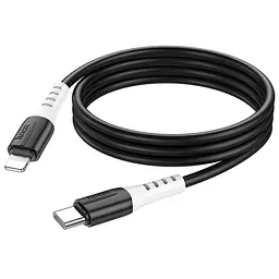 Дата кабель Hoco X82 Silicone Type-C to Lightning 20W (1m) Black - мініатюра 4