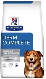 Сухий корм для собак Hill’s Prescription Diet Derm Complete при харчовій алергії та атопічному дерматиті 1 кг