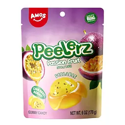 Желейні цукерки Amos Peelerz Peelable Passion Fruit Gummy Candy 170г