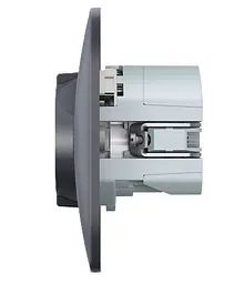 Розетка Videx Binera одинарна із заземленням з USB+USB-C чорний графіт (VF-BNSK1GUC-BG) - мініатюра 4