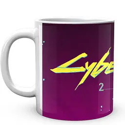 Кухоль GeekLand Cyberpunk 2077 Кіберпанк 2077 напис CY 02.583 330 мл білий - мініатюра 3