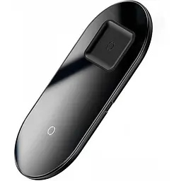Бездротовий зарядний пристрій Baseus Simple Turbo Edition 2 in 1 (Phone + Watch) 24W TZWXJK-B01 Black - мініатюра 3