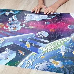 Підлоговий пазл Космос Melissa & Doug Glow in the Dark дитячий пазл на 48 деталей,світиться у темряві (SKU-218) - мініатюра 7