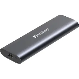 Внешний карман для SSD M.2, (NVMe) M-Key USB Type-C 3.2 серый Sandberg