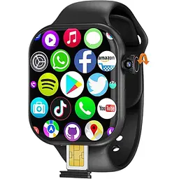 Смарт-годинник Wonlex MT107 4g LTE 32gb Black (AWMT00107B)
