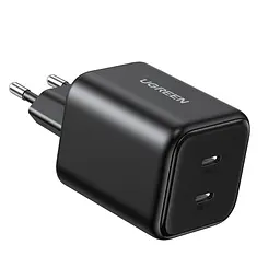 Мережевий зарядний пристрій UGREEN X526 2 порти USB-C до 45 Вт сумарно 45 Вт чорний (65058)