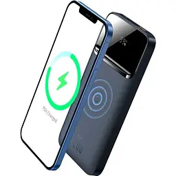 Портативна батарея Baseus Magnetic Wireless Quick Charging 20W 10000 mAh PPMT-03 Blue - мініатюра 6