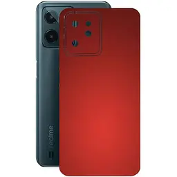 Защитная пленка StatusSKIN для Realme C31 Корпус Винил красная матовая