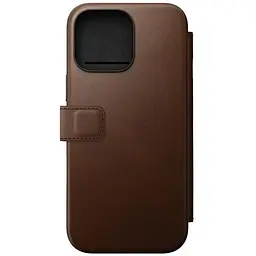 Шкіряний чохол-книжка Nomad Modern Leather Folio Case Brown для iPhone 16 Pro (NM01679585) - мініатюра 4