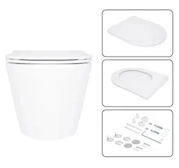 Набір Qtap Nest 4 в 1 підвісний унітаз Swan Ultra Quiet 520x360x320 + комплект інсталяції QT16335180W48182 - мініатюра 7