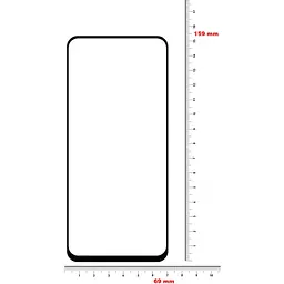 Захисне скло BeCover для Oppo A54 Black (706655) - мініатюра 3