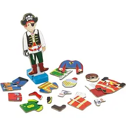 Набір магнітів Viga Toys Гардероб хлопчика (50021) - мініатюра 2