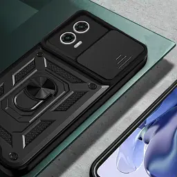 Панель BeCover Military для Motorola Moto G73 Black (709982) - мініатюра 2