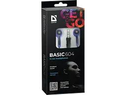 Навушники Defender Basic 604 Black/Blue (63608) - мініатюра 3