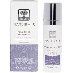 Сироватка для обличчя BIOselect Naturals Hyaluronic Booster Anti-Ageing 30 мл