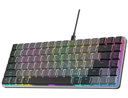 Клавіатура ігрова механічна GamePro GPMK-141R Red Swich Low Profile 75 RGB Dark Gray - мініатюра 2