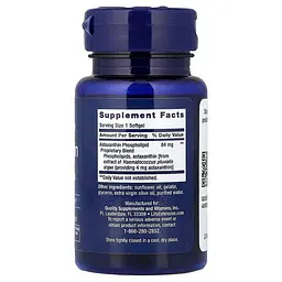 Натуральна добавка Life Extension Astaxanthin 4 mg, 30 капсул - мініатюра 2