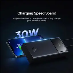 Портативний ЗП Baseus Star-Lord Digital Display 30W 30000 mAh (P10022905113-00) Cluster Black - мініатюра 8