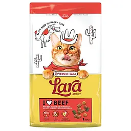 Сухий корм преміум-класу для котів Lara Adult with Beef Flavour ЛАРА ГОВЯДИНА 7 кг