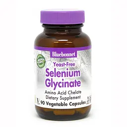 Вітаміни та мінерали Bluebonnet Nutrition Selenium Glycinate Yeast-Free, 90 вегакапсул