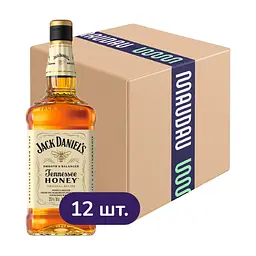 Упаковка лікеру Jack Daniel's Tennessee Honey 35% 12 л (1 л х 12 шт.)