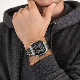 Чоловічий годинник Casio AE-1200WHD-1A Сріблястий ( AT1141-0082 ) - мініатюра 6